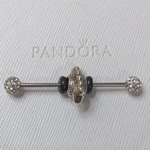 Pandora Vintage 2008 Silver Dinosaur Charm